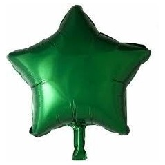 Globo estrella color verde 46 cm helio o aire 5712735003939 8532