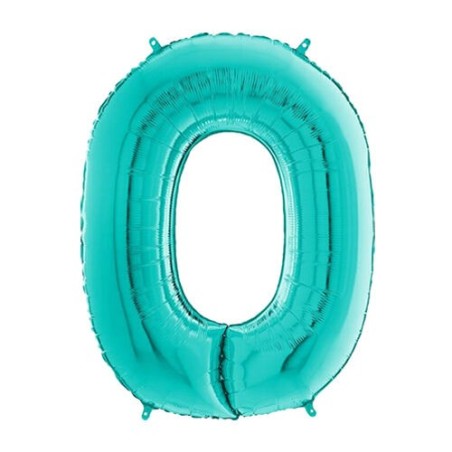 Globo numero Tiffnny azul verdoso 66 cm 8050195261702 26170