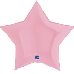Globo estrella rosa mate 91 cm 8050195365035 36287