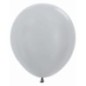 Globo R18 plata Sempertex 45 cm 6 uds
