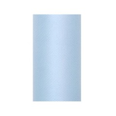 Tul azul claro rollo de 9 mt x 15 cm para decoraciones 5901157451583 TIU30 011