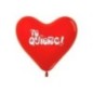 Globos corazon rojos Te quiero 12 uds 30 cm
