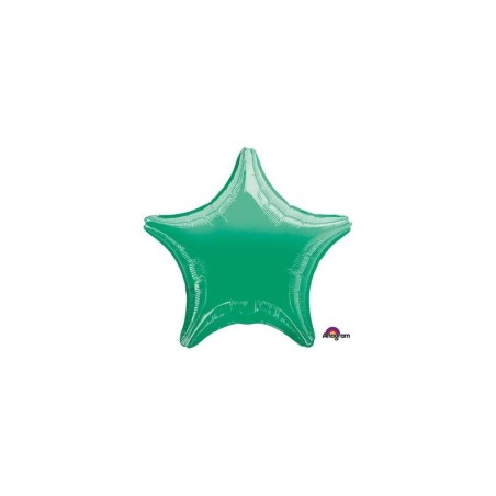 Globo estrella verde 45 cm helio o aire 26635305570 3055701
