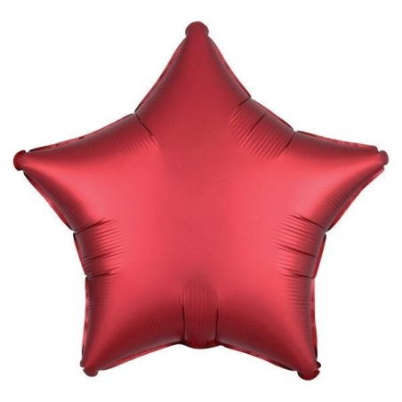Globo estrella rojo satin 48 cm helio o aire 194099083362 8336