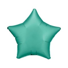 Globo estrella verde jade satin 45 cm helio o aire 194099083065 9914106