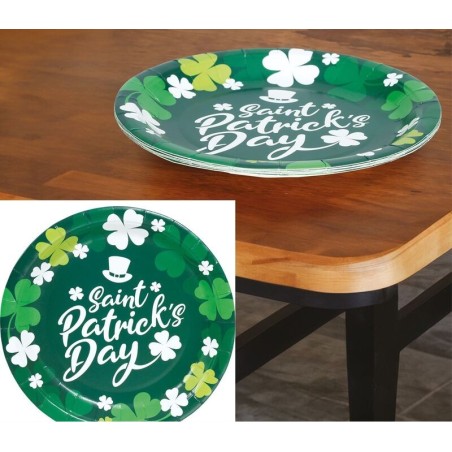Platos San Patricio 6 uds 23 cm 8434077311660 31166