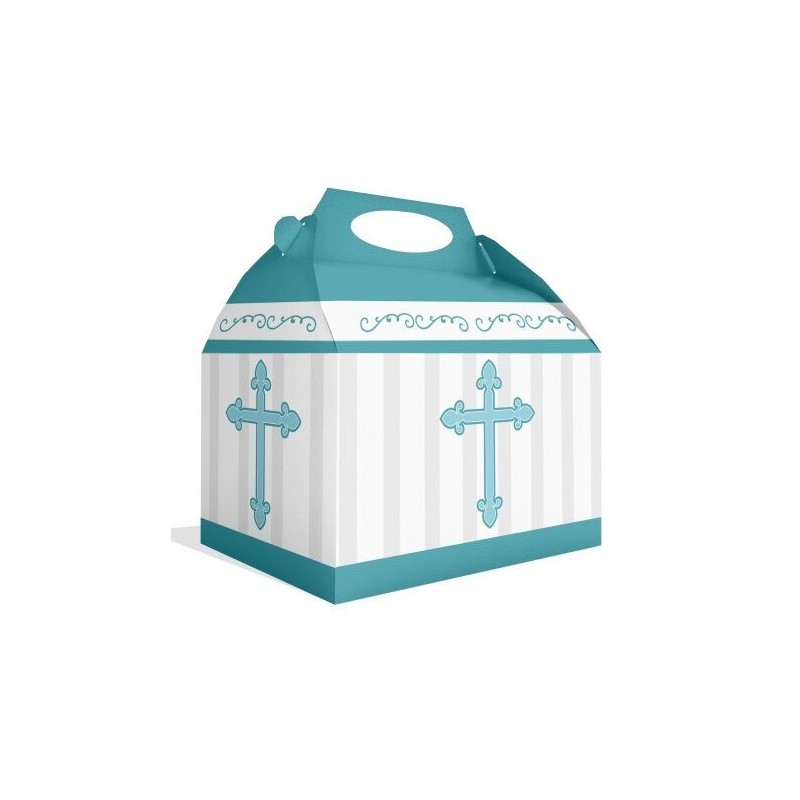 Caja comunion azul para detalles o chuches 1 ud