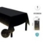 Mantel negro con lunares 137x183 cm