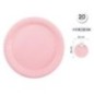Platos Rosa pastel 20 uds 23 cm