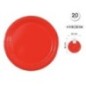 Platos Rojo 20 uds 23 cm
