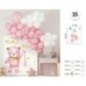 Set decoracion baby shower niña 35 piezas
