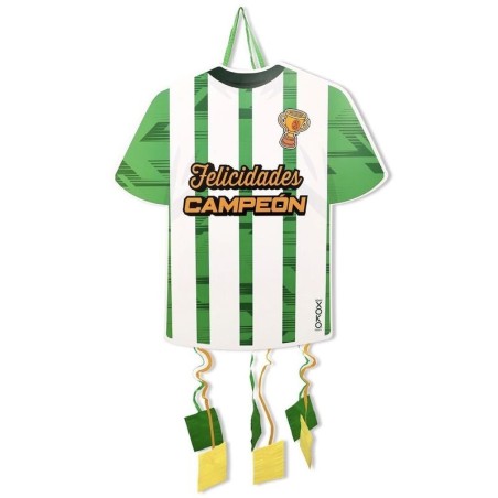 Pinata Camiseta futbol blanco y verde 50 cm 8433584962396 96239
