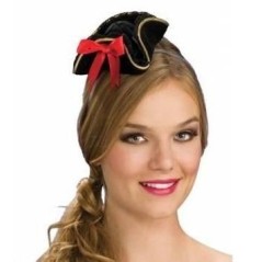 Mini sombrero bucanero negro 82686498876 49887