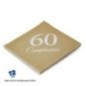 Servilletas oro 60 cumpleaños  12 uds 33 cm