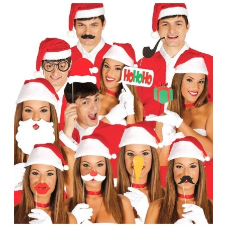 Palitos para foto photocall navideno 12 piezas navidad 8412672415747 41574