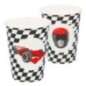 Vasos carreras F1 racing 8 uds