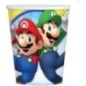 Vasos de super mario bros cumpleaños de 266 ml 8 unidades