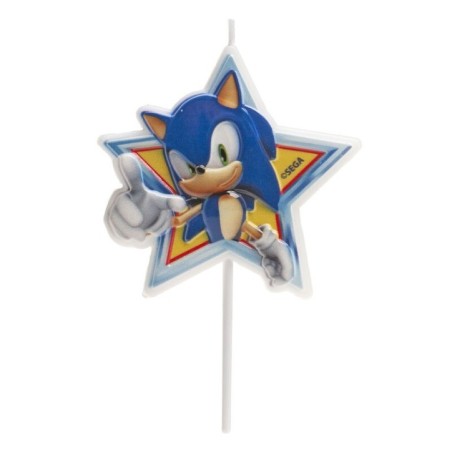 Vela Sonic cumpleanos 7x11 cm 8435599770201 346180