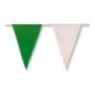 Bandera triangulo plastico verde y blanco andaluci