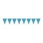 Banderas triangulares plastico azul puntos 5 metros 20x30 cm