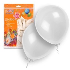 Globos blancos 100 unidades 23 cm 9  latex 8424345683780 68378