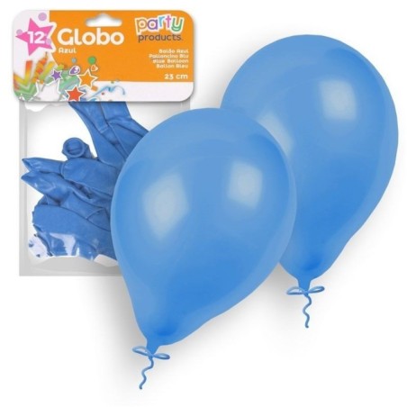 Globos azul  12 unidades 23 cm 9  latex 8424345683995 68399