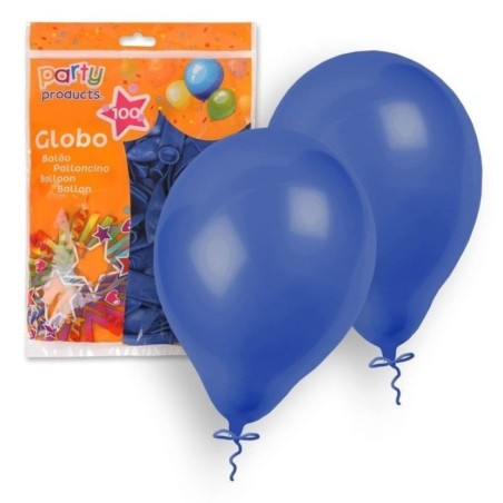 Globos azul marino 100 unidades 23 cm 9  latex 8424345684022 68402