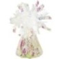 Peso para globos de helio blanco iridiscente