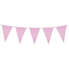 Guirnalda banderines triangulares rosas 10 metros 8712026747570 74757