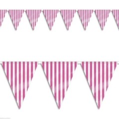 Banderin triangular rosa a rayas 365 metros 11179102129 10212