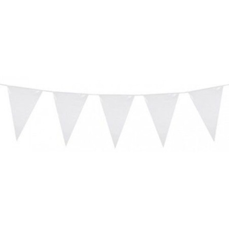 Banderin triangular blanco 25 mt 20x30 cm 8422935601657 60165