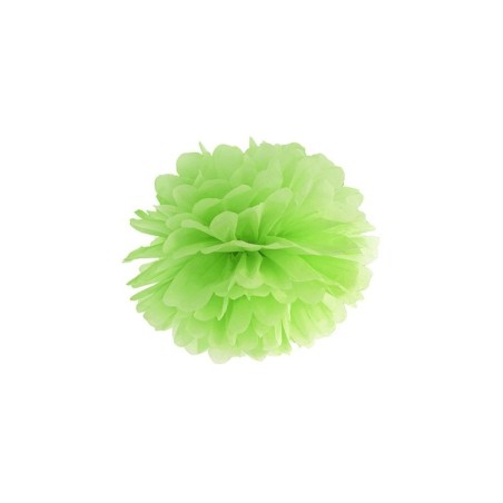 Pom pom verde manzana de papel de 25 cm para decoraciones 5901157471635 PP25 102J