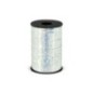 Lazo plata holagrafico metalico para globos o decoraciones 225 mt x 5 mm