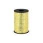 Lazo oro holagrafico metalico para globos o decoraciones 225 mt x 5 mm