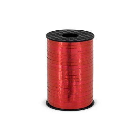 Lazo rojo metalico para globos o decoraciones 225 mt x 5 mm 5902230748996 M5 007