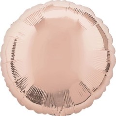 Globo rosa dorado para helio o aire 45 cm redondo 26635361859 3618501