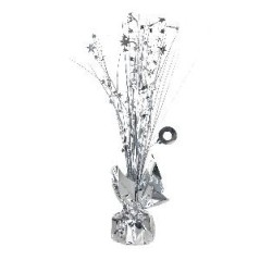 Peso plata para globos o centro de mesa 30 cm 13051736835 9901996