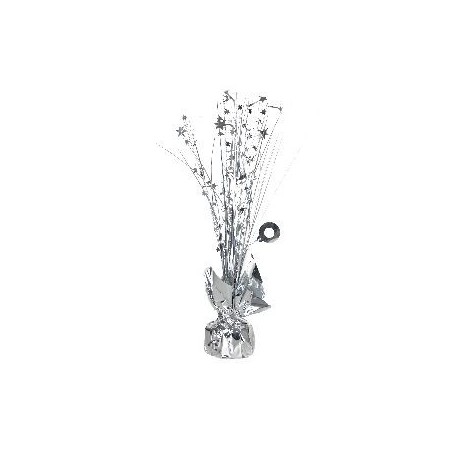 Peso plata para globos o centro de mesa 30 cm 13051736835 9901996