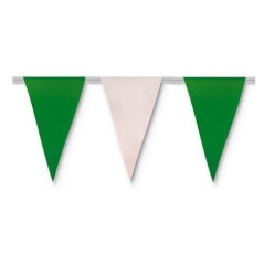 Bandera trinagular papel verde y blanco 842293560011 60112