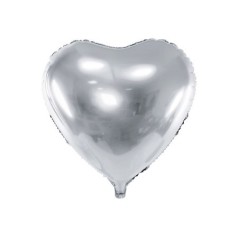 Globo forma corazon 45 cm plata 5902230771932 FB9M 018