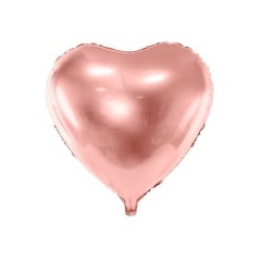Globo forma corazon 45 cm rosa dorado 5900779100626 FB9M 019R