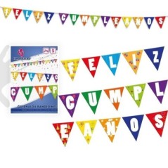 Banderin feliz cumpleanos 5 metros 8435127223278 22327