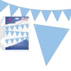 Guirnalda triangular azul 5 mt carton 8435127823237 2323