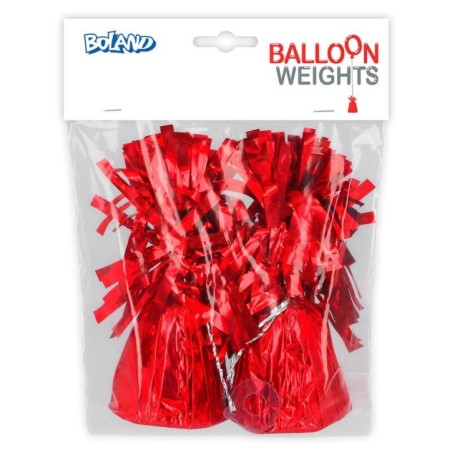 Pesos para globos 2 unidades rojos 8712026217073 21707
