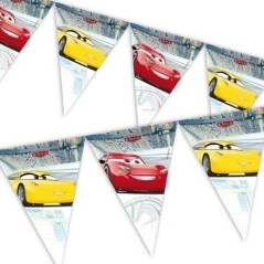 Banderin triangular cumpleanos Cars 2