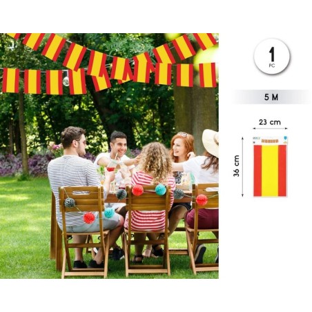 Banderines Espana plastico exterior 5 metros 8433584939060 93906