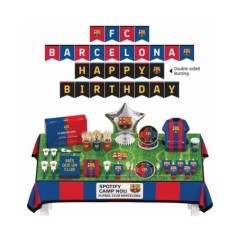 Caja cumpleanos fubol Club Barcelona 75 uds 6 personas 4897107242862 PD0720
