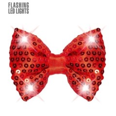 Pajarita roja con luz led 8003558956982 95698