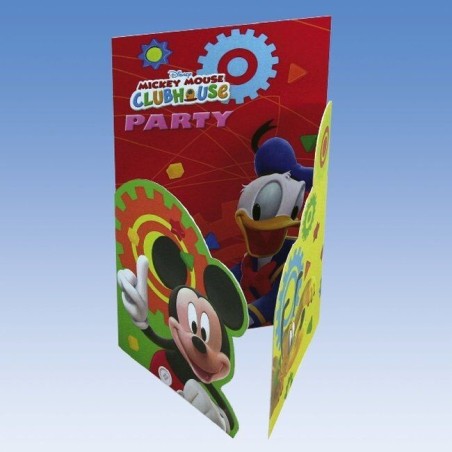 Invitaciones cumpleanos Mickey 6 uds 4009775255048 551190