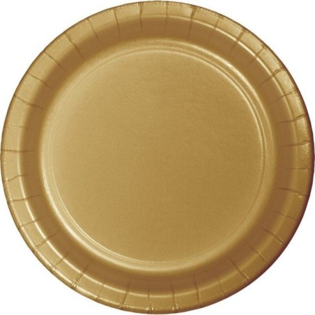Platos oro 8 uds 23 cm 8435708121245 CV40107